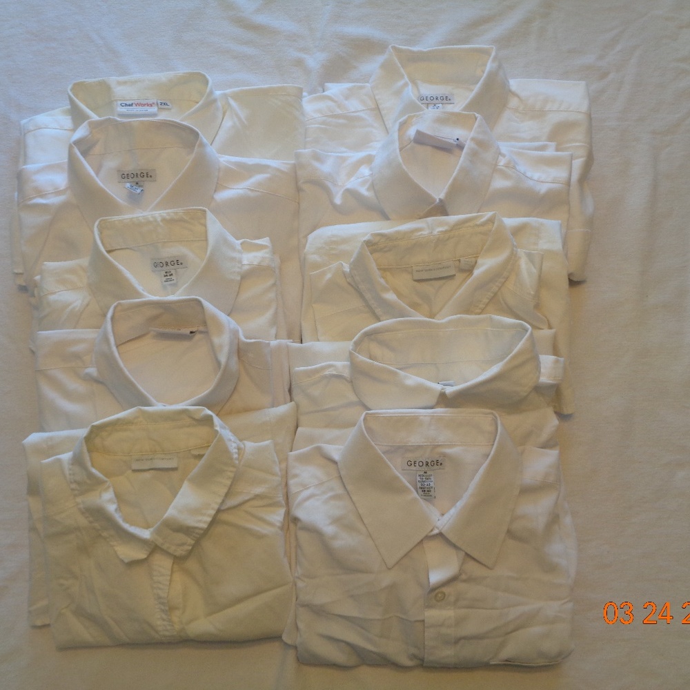 10 White Button Down Shirts Long Sleeve